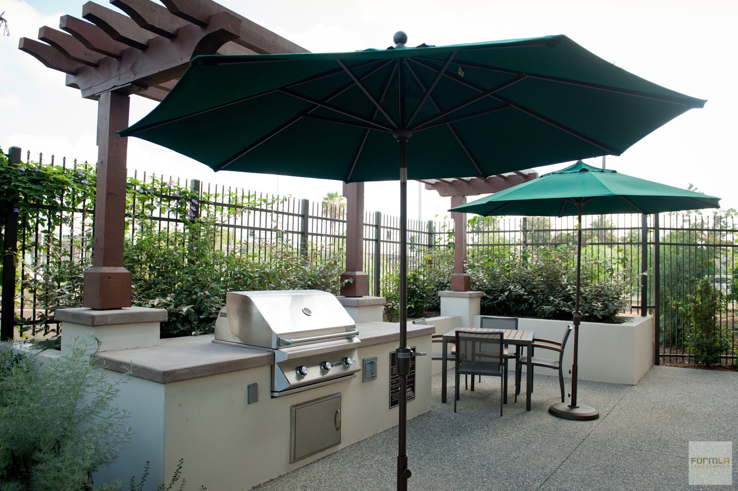 Shaded Outdoor Kitchen